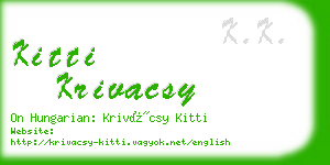 kitti krivacsy business card